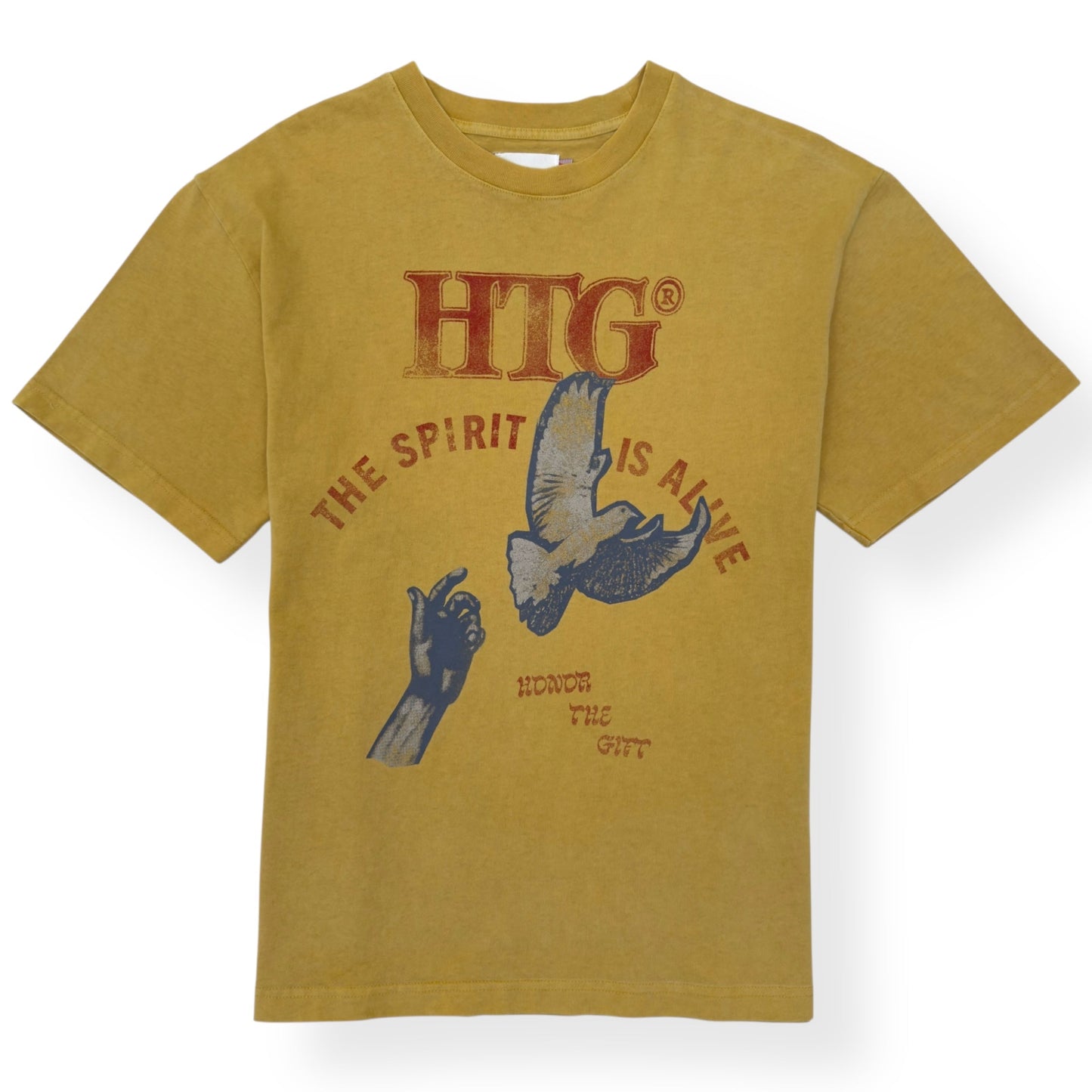 HONOR THE GIFT ALIVE GRAPHIC COTTON T-SHIRT YELLOW M | Medium, Yellow
