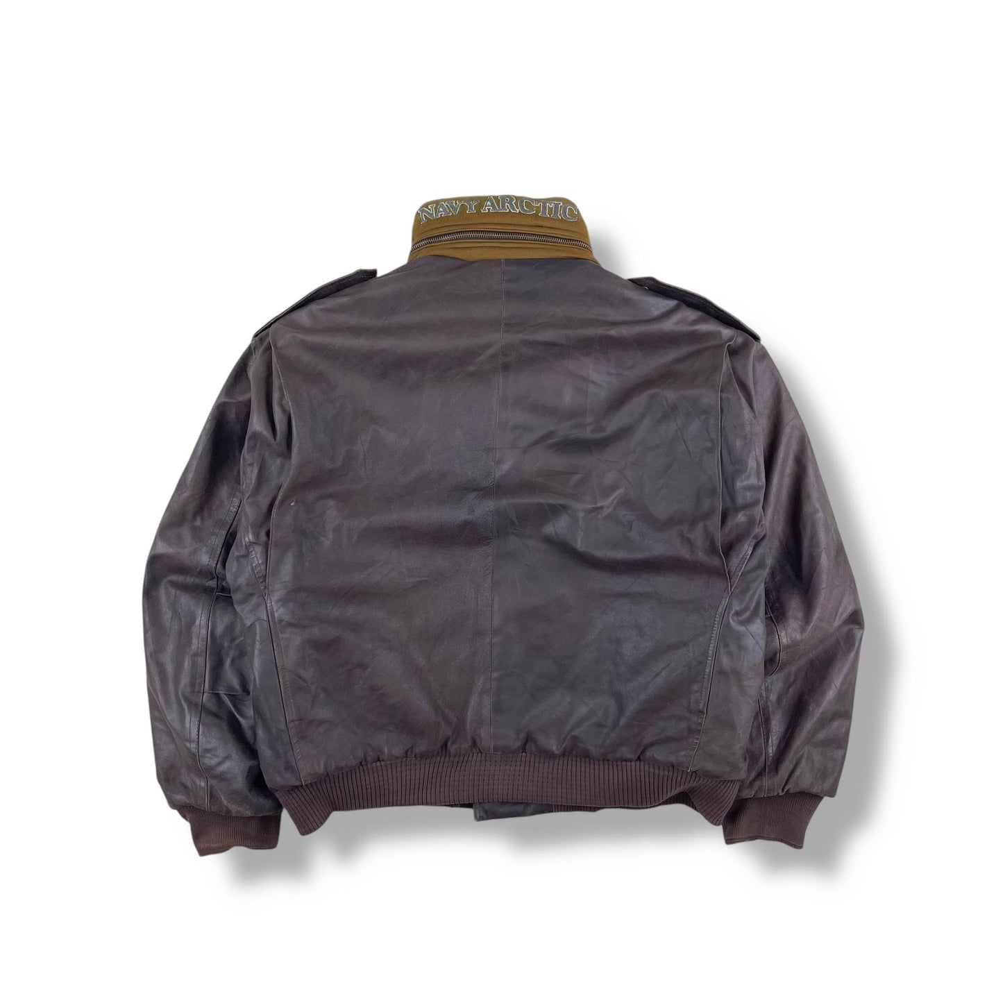 Vintage Boneville Navy Arctic Leather Jacket (L)