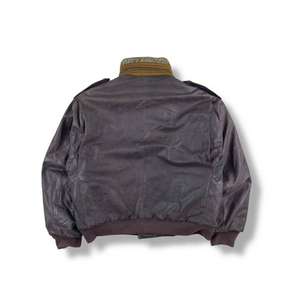 Vintage Boneville Navy Arctic Leather Jacket (L)