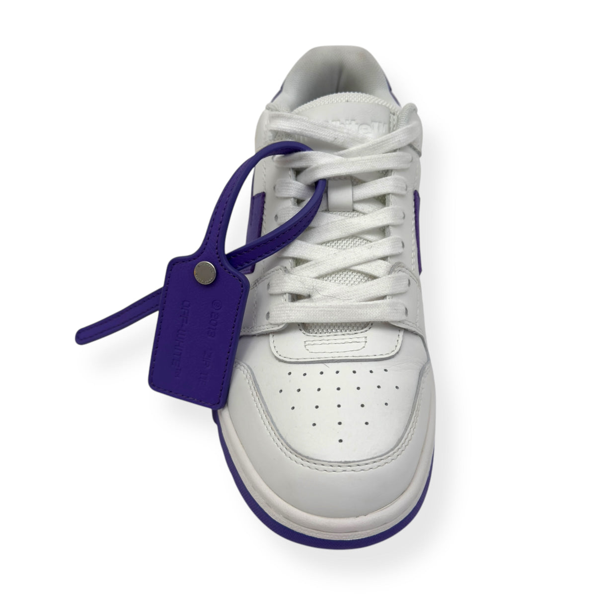 OFF-WHITE WOMENS OUT OF OFFICE LOW TOP SNEAKER WHITE / PURPLE 38 / UK5 | UK 5, Purple