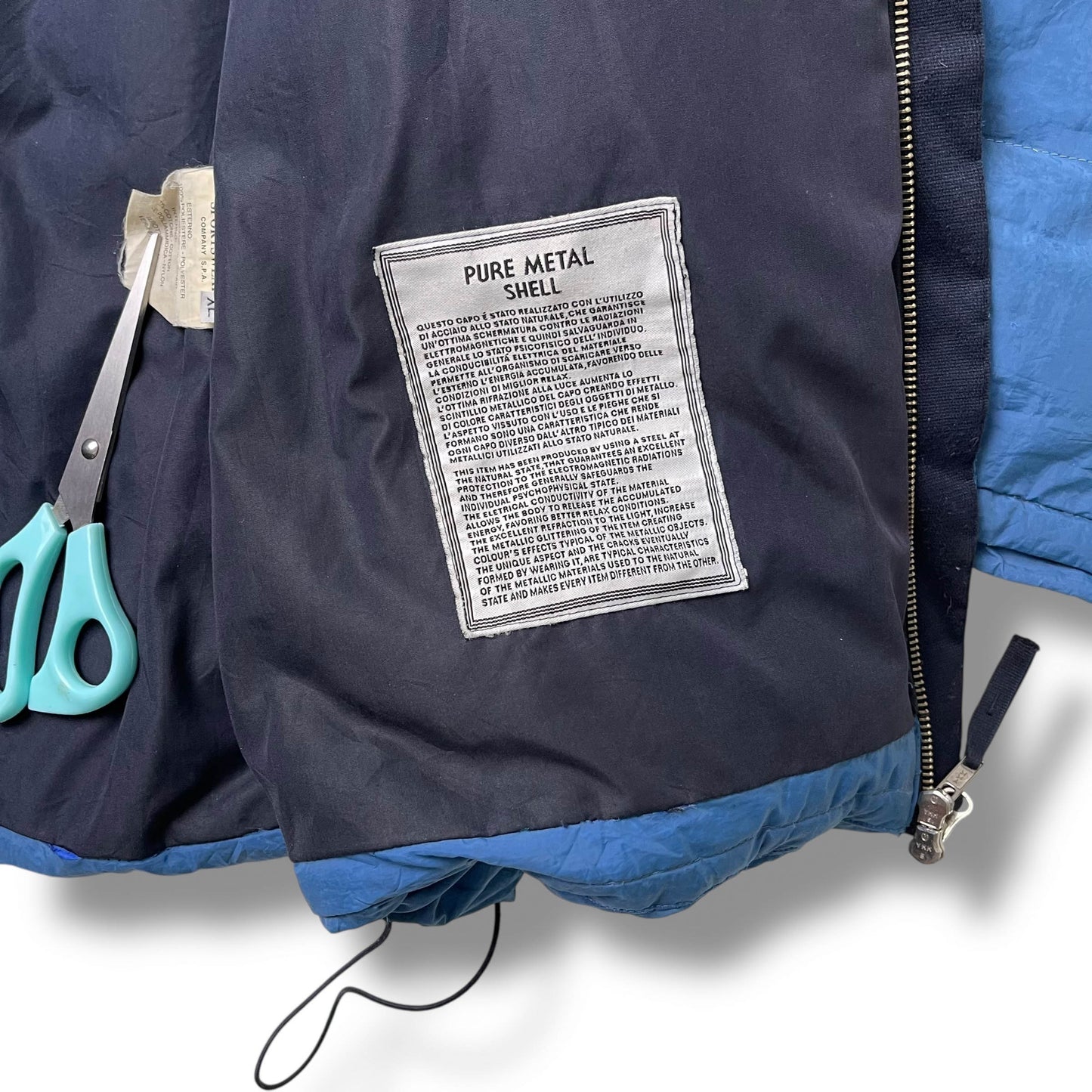 Vintage Stone Island Pure Metal Shell Puffer Jacket (XL)