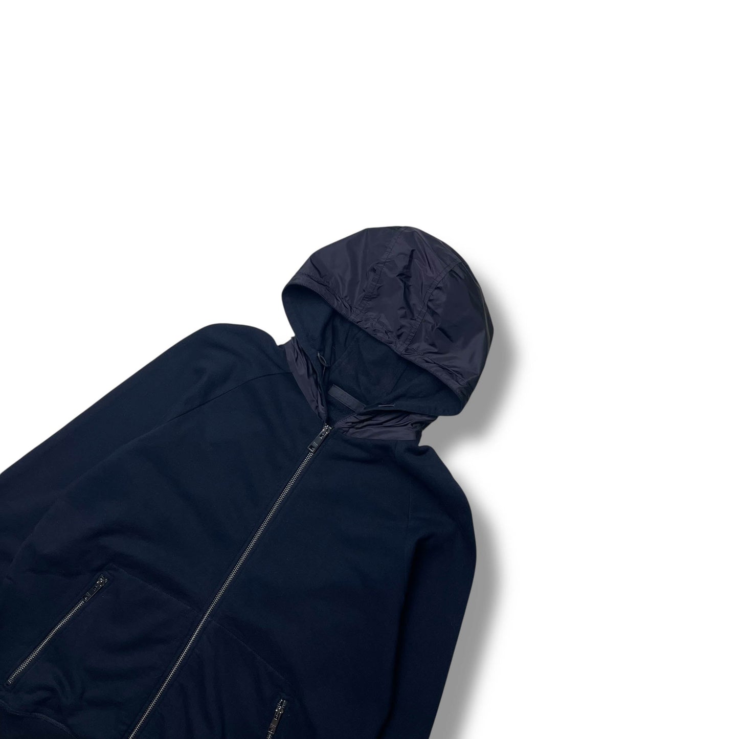 Prada Mainline Full-Zip Hooded Sweatshirt (M)