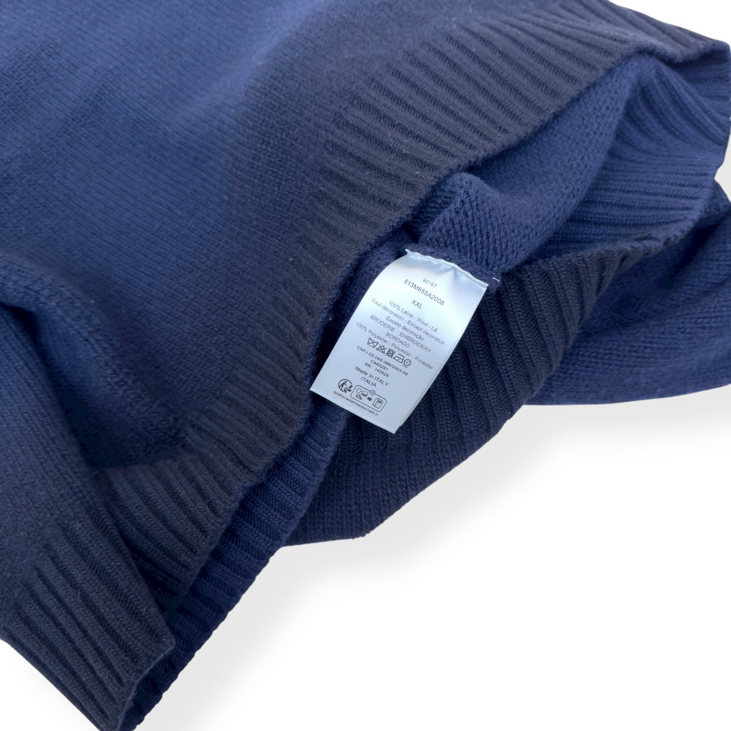 DIOR X KAWS FW24 WOOL KNIT SWEATER BLUE XXL | XXL, Blue