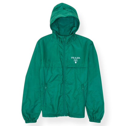PRADA RE-NYLON BLOUSON WINDBREAKER JACKET GREEN 50 / L | Large, Green