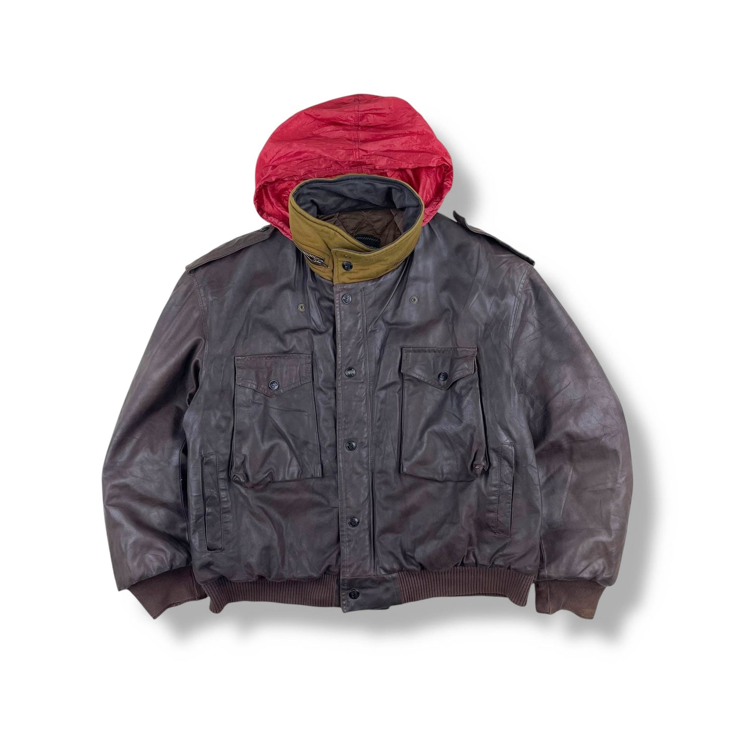 Vintage Boneville Navy Arctic Leather Jacket (L)