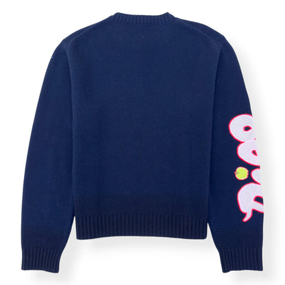 DIOR X KAWS FW24 WOOL KNIT SWEATER BLUE XXL | XXL, Blue