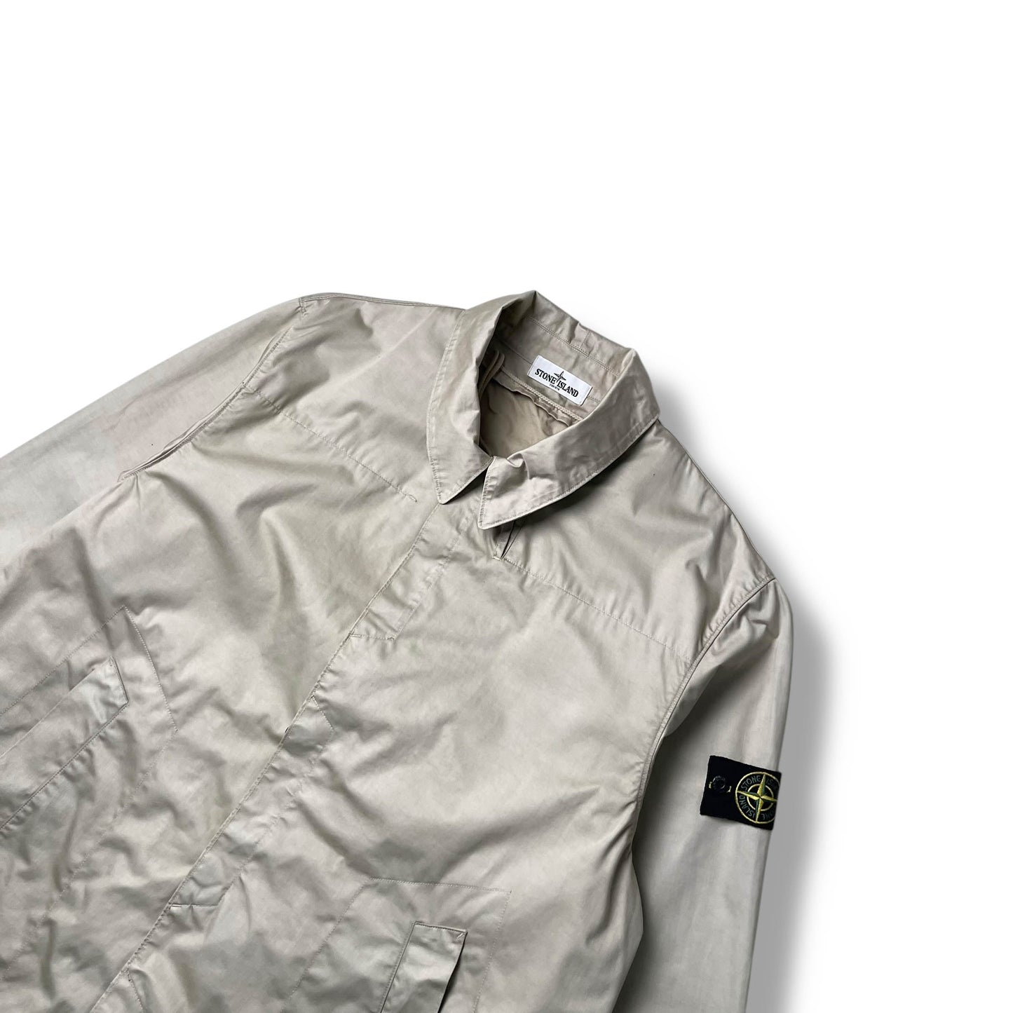 Stone Island 30th Anniversary Raso Gommato Vinyl Cover Trench Coat (3XL)