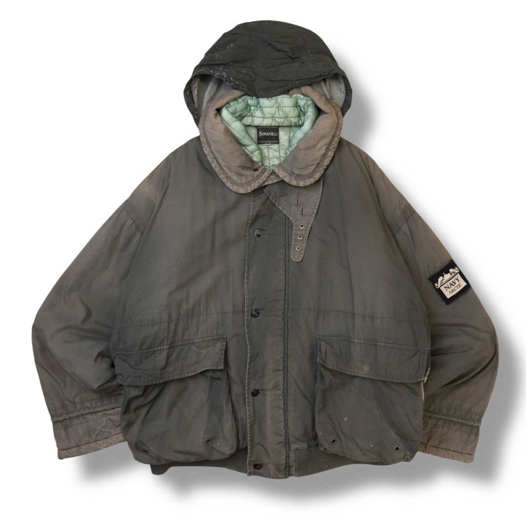 Vintage Boneville Navy Arctic Quilted Jacket (L)