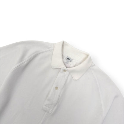 LOEWE LOGO-EMBROIDERED COTTON POLO SHIRT WHITE L | Large, Red