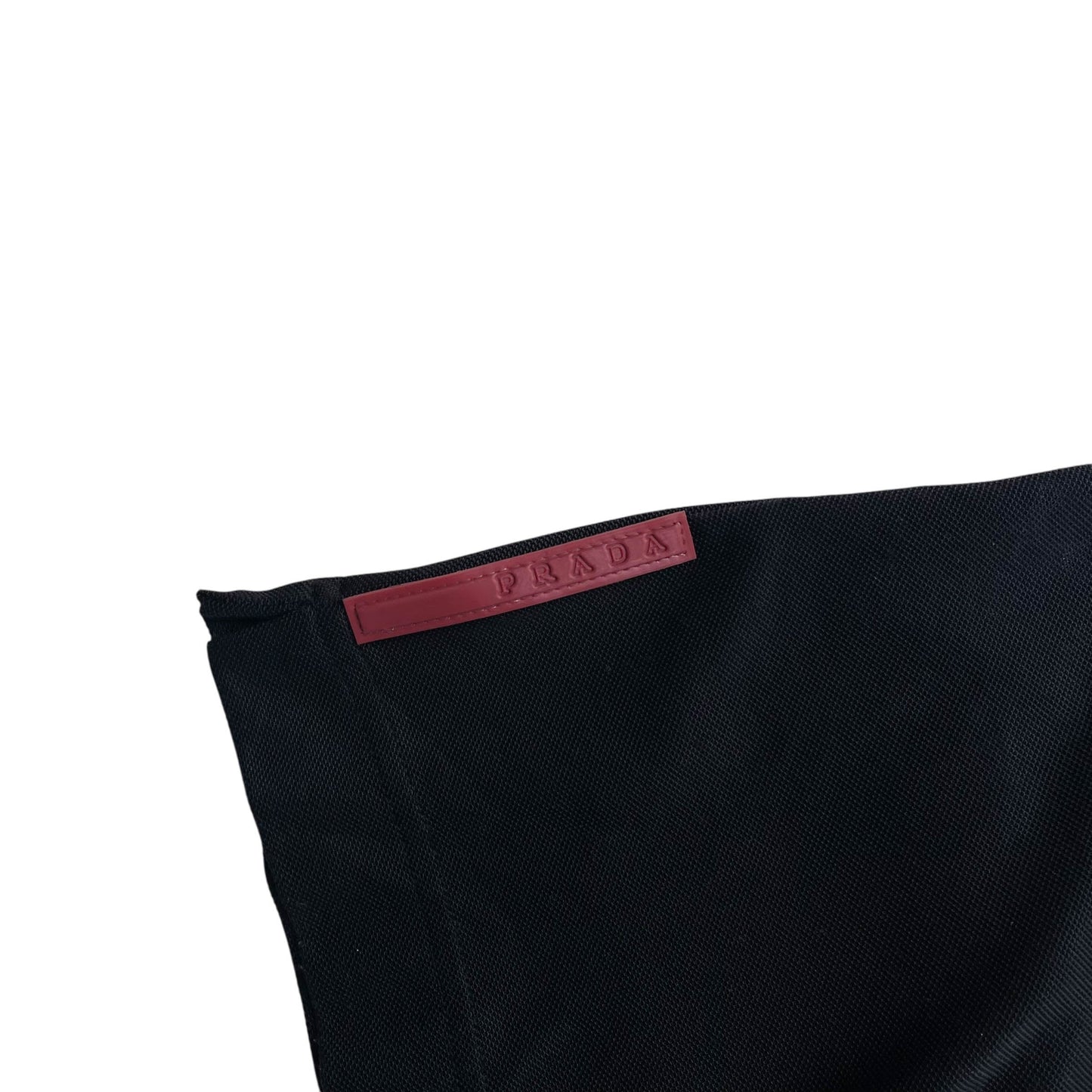 Vintage Prada Sport Full Zip Technical Short Sleeve Polo Shirt (XXL)