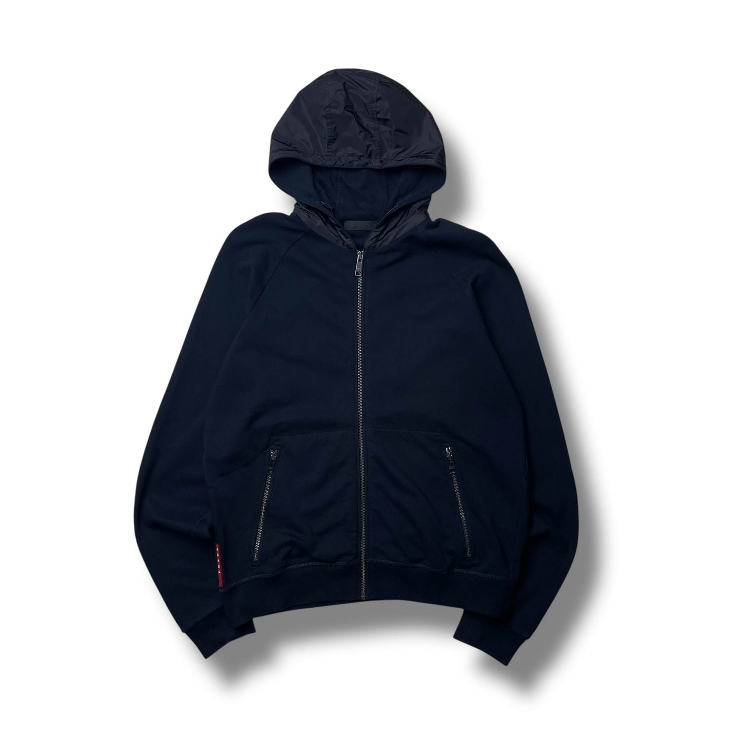 Prada Mainline Full-Zip Hooded Sweatshirt (M)
