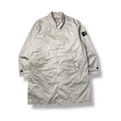 Stone Island 30th Anniversary Raso Gommato Vinyl Cover Trench Coat (3XL)
