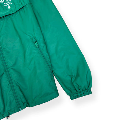 PRADA RE-NYLON BLOUSON WINDBREAKER JACKET GREEN 50 / L | Large, Green