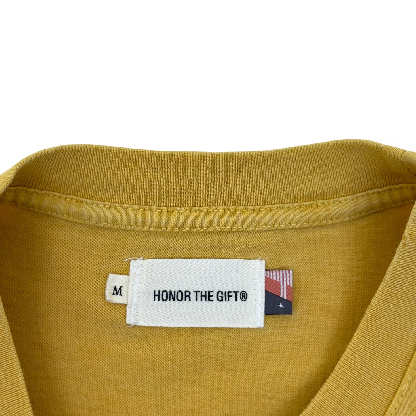 HONOR THE GIFT ALIVE GRAPHIC COTTON T-SHIRT YELLOW M | Medium, Yellow