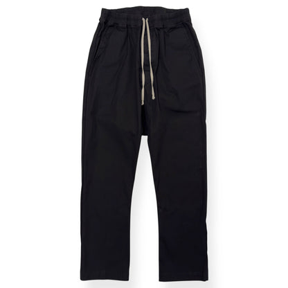 RICK OWENS F/W23 LUXOR DROP CROTCH DRAWSTRING TROUSERS BLACK 50 / L | Large, Black