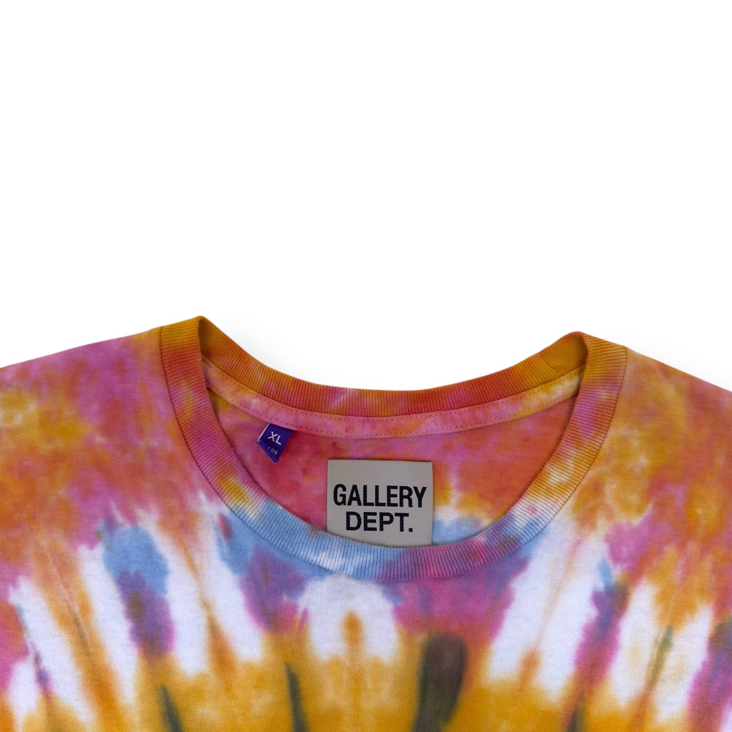 GALLERY DEPT. EYE DYE COTTON T-SHIRT MULTICOLOURED XL | XL, Red