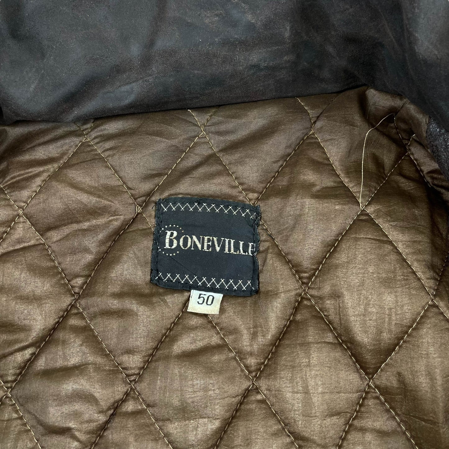 Vintage Boneville Navy Arctic Leather Jacket (L)