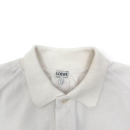 LOEWE LOGO-EMBROIDERED COTTON POLO SHIRT WHITE L | Large, Red