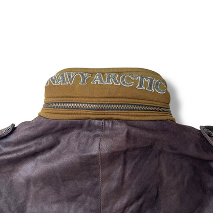Vintage Boneville Navy Arctic Leather Jacket (S)