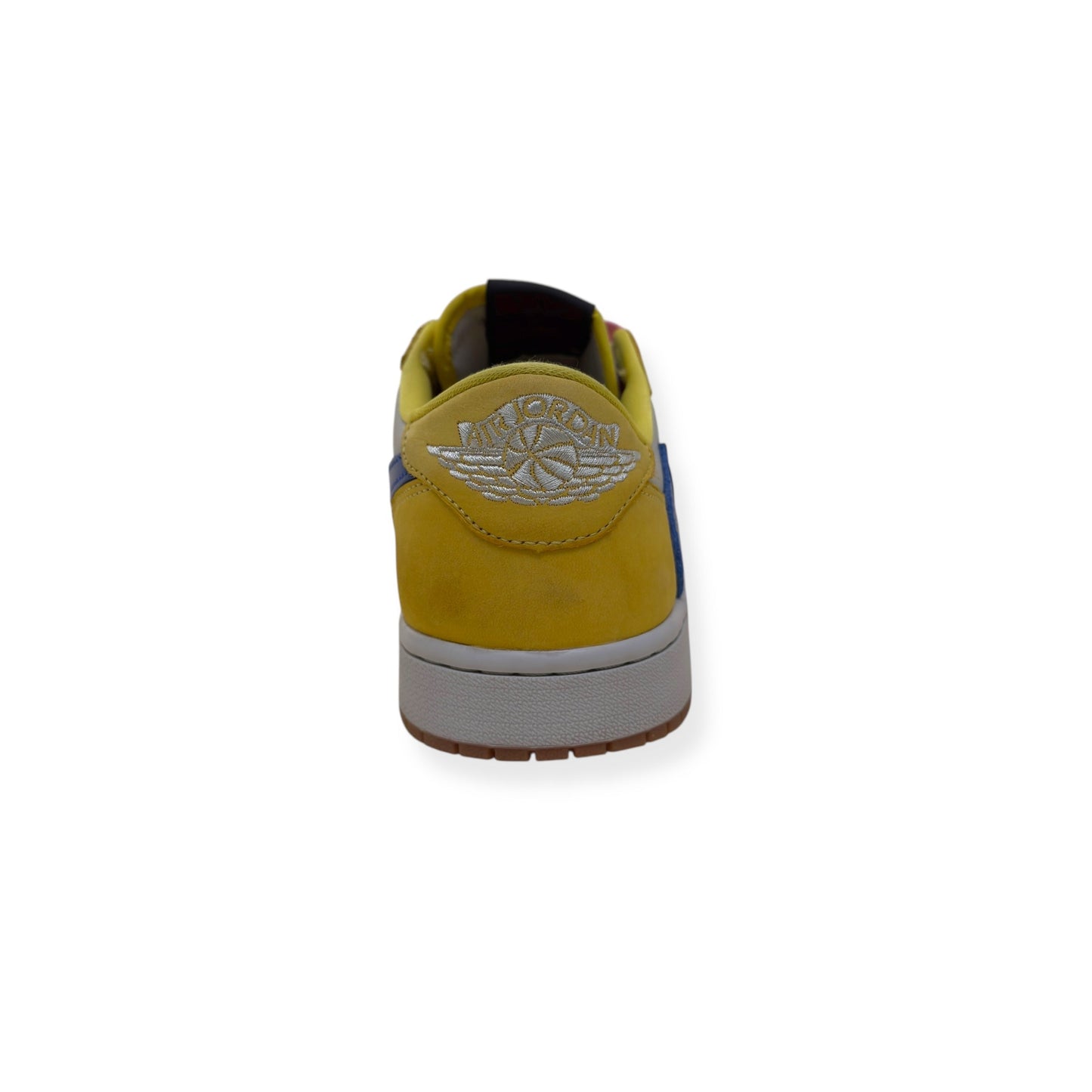 NIKE AIR JORDAN 1 X TRAVIS SCOTT LOW TOP SNEAKER CANARY UK9 | UK 9, Pink
