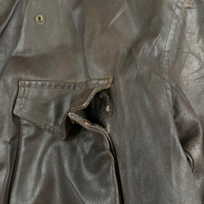 Vintage Boneville Navy Arctic Leather Jacket (L)