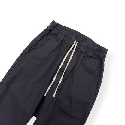 RICK OWENS F/W23 LUXOR DROP CROTCH DRAWSTRING TROUSERS BLACK 50 / L | Large, Black