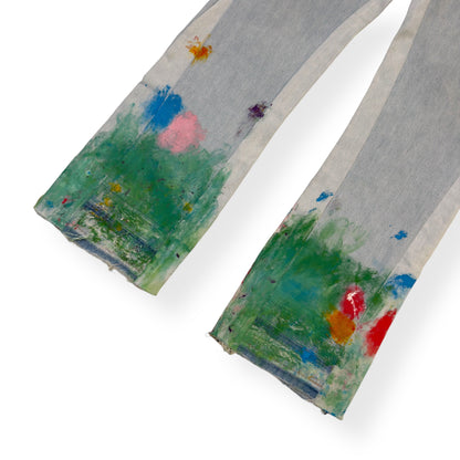 JEANIUS BAR ATELIER PAINT SPLATTER DENIM JEANS INDIGO W32” | W32, Indigo