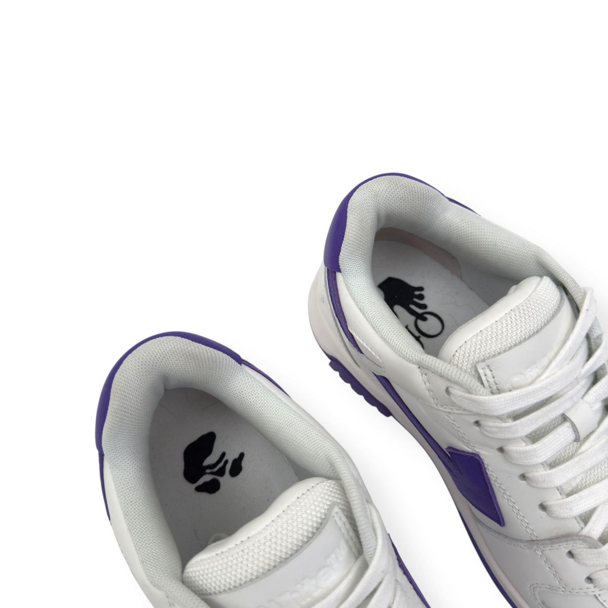 OFF-WHITE WOMENS OUT OF OFFICE LOW TOP SNEAKER WHITE / PURPLE 38 / UK5 | UK 5, Purple