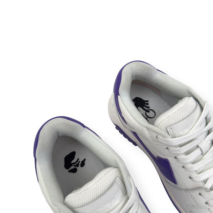 OFF-WHITE WOMENS OUT OF OFFICE LOW TOP SNEAKER WHITE / PURPLE 38 / UK5 | UK 5, Purple