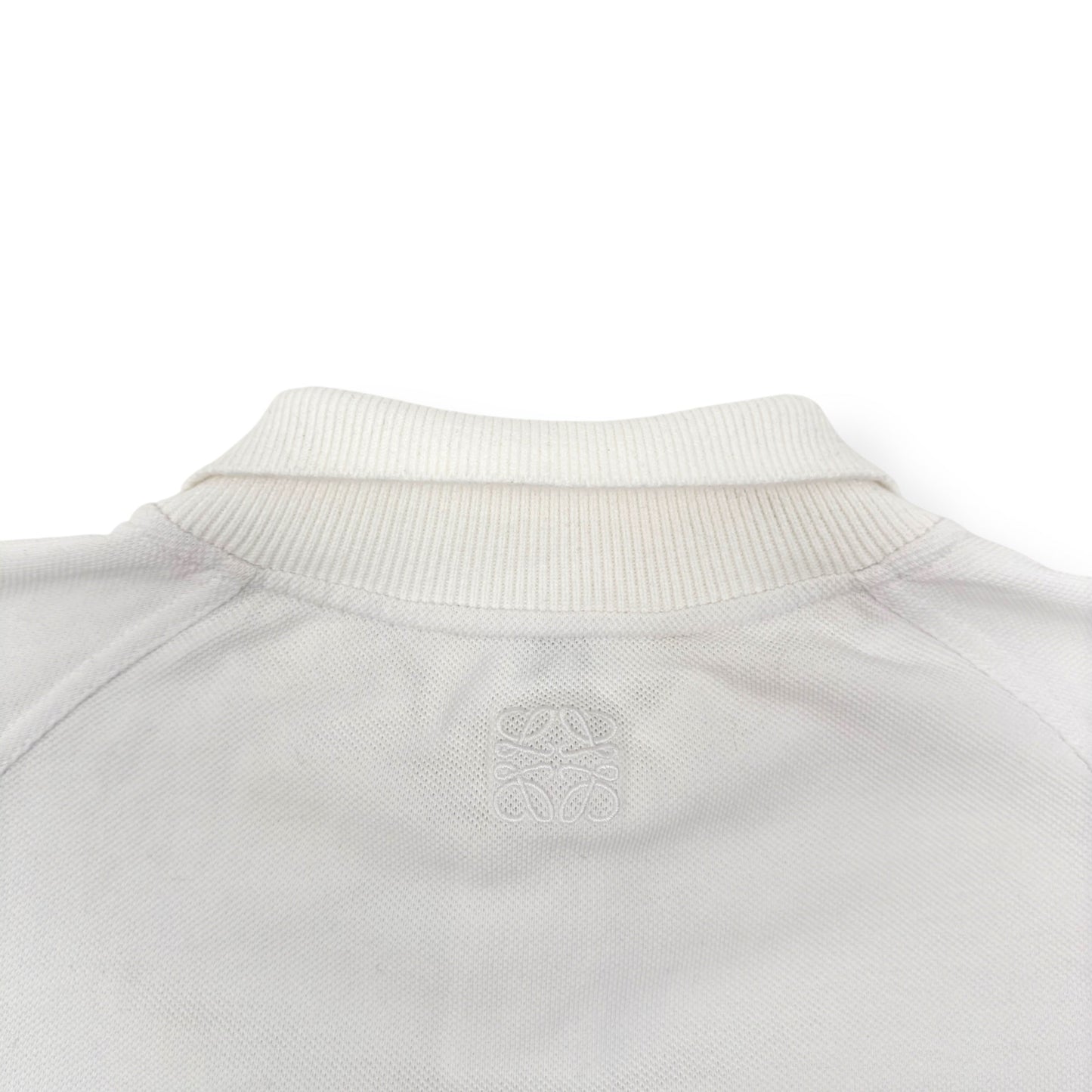 LOEWE LOGO-EMBROIDERED COTTON POLO SHIRT WHITE L | Large, Red