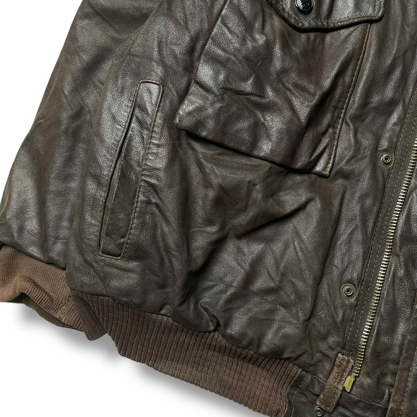 Vintage Boneville Navy Arctic Leather Jacket (S)