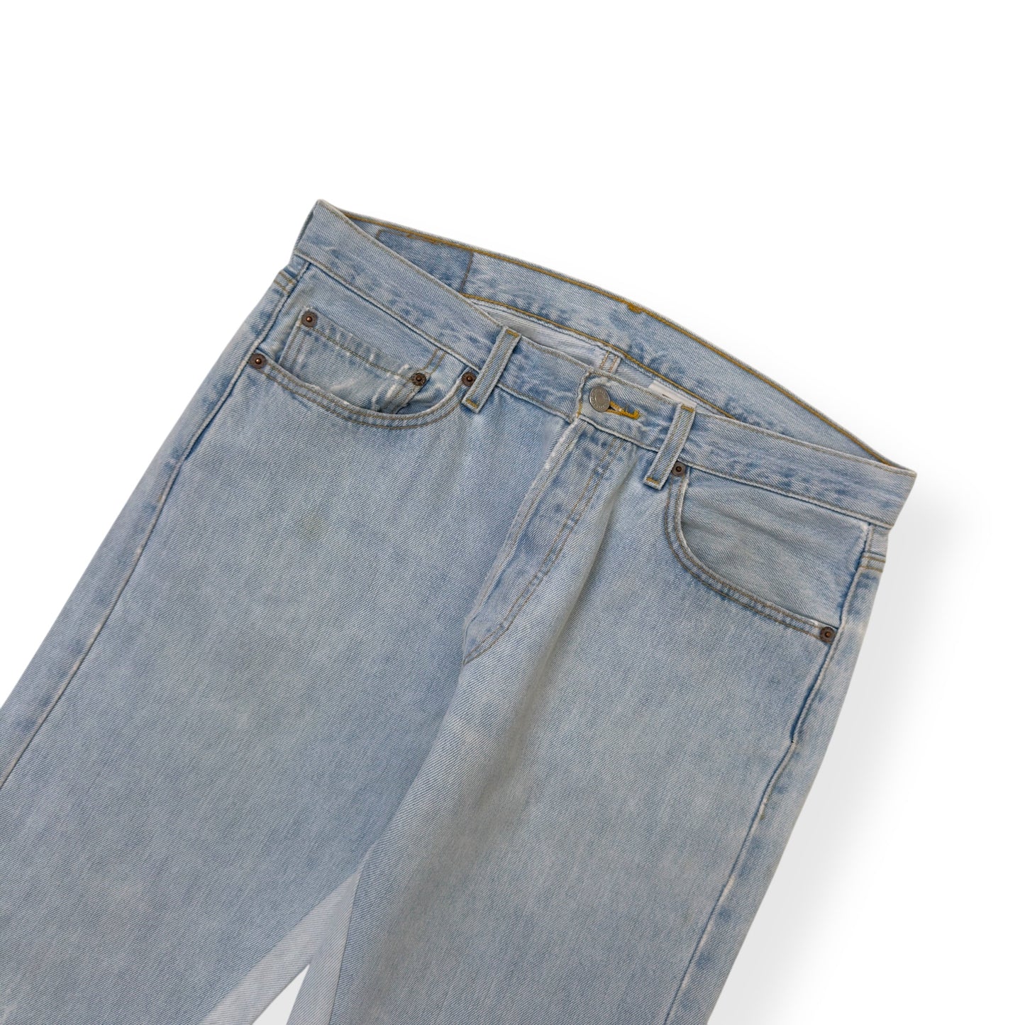 JEANIUS BAR ATELIER PAINT SPLATTER DENIM JEANS INDIGO W32” | W32, Indigo