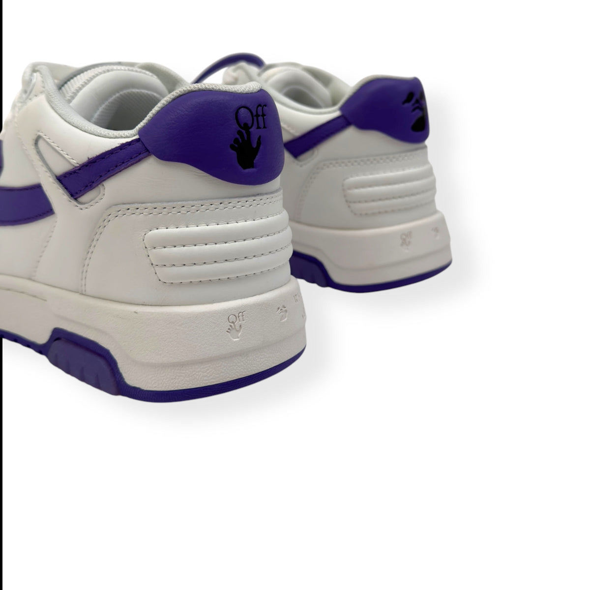 OFF-WHITE WOMENS OUT OF OFFICE LOW TOP SNEAKER WHITE / PURPLE 38 / UK5 | UK 5, Purple