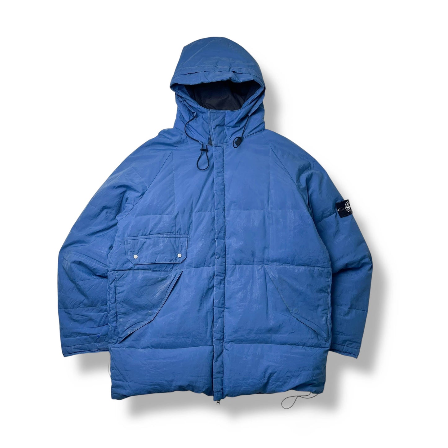 Vintage Stone Island Pure Metal Shell Puffer Jacket (XL)