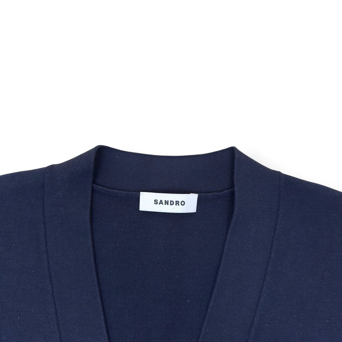 SANDRO PARIS FLOWER DETIAL CARDIGAN NAVY BLUE / WHITE XL | XL, Multicoloured