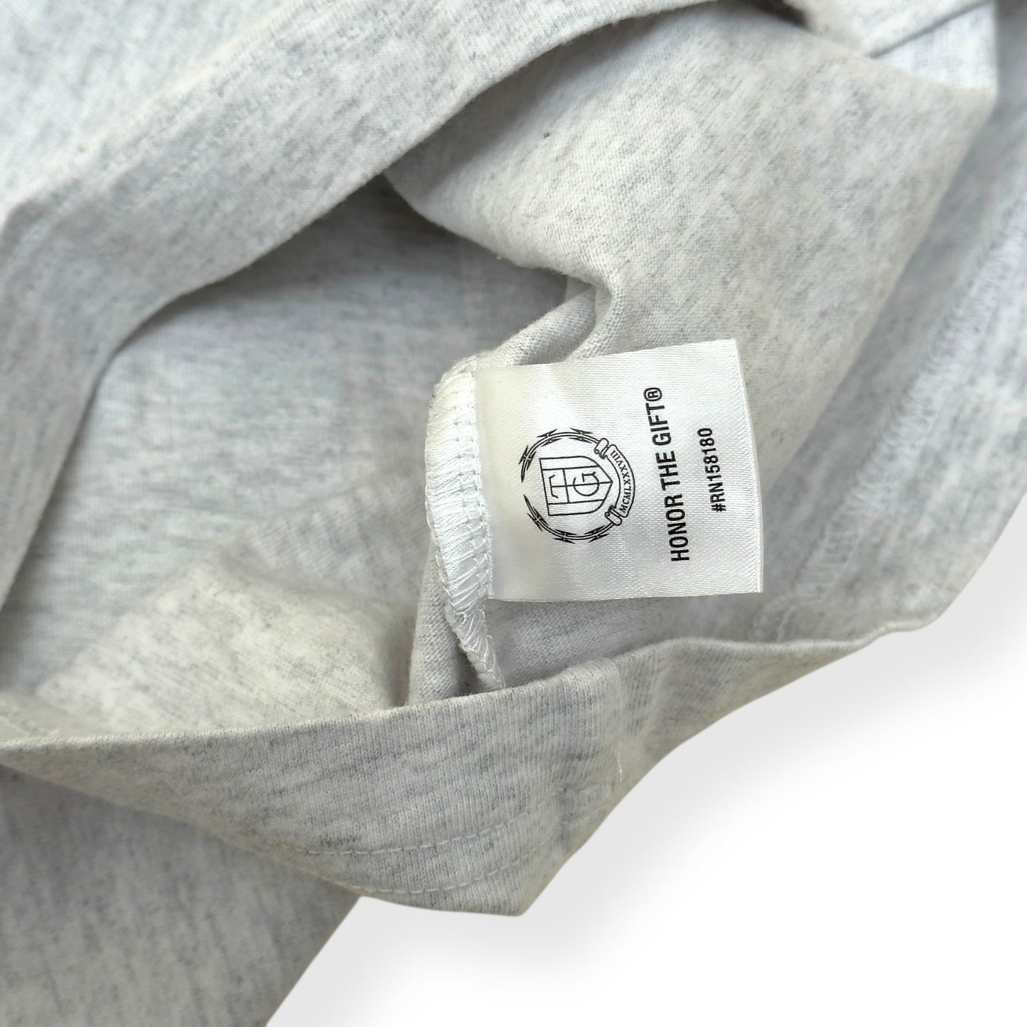 HONOR THE GIFT HTG DEDICATION T-SHIRT HEATHER GREY L | Large, Grey