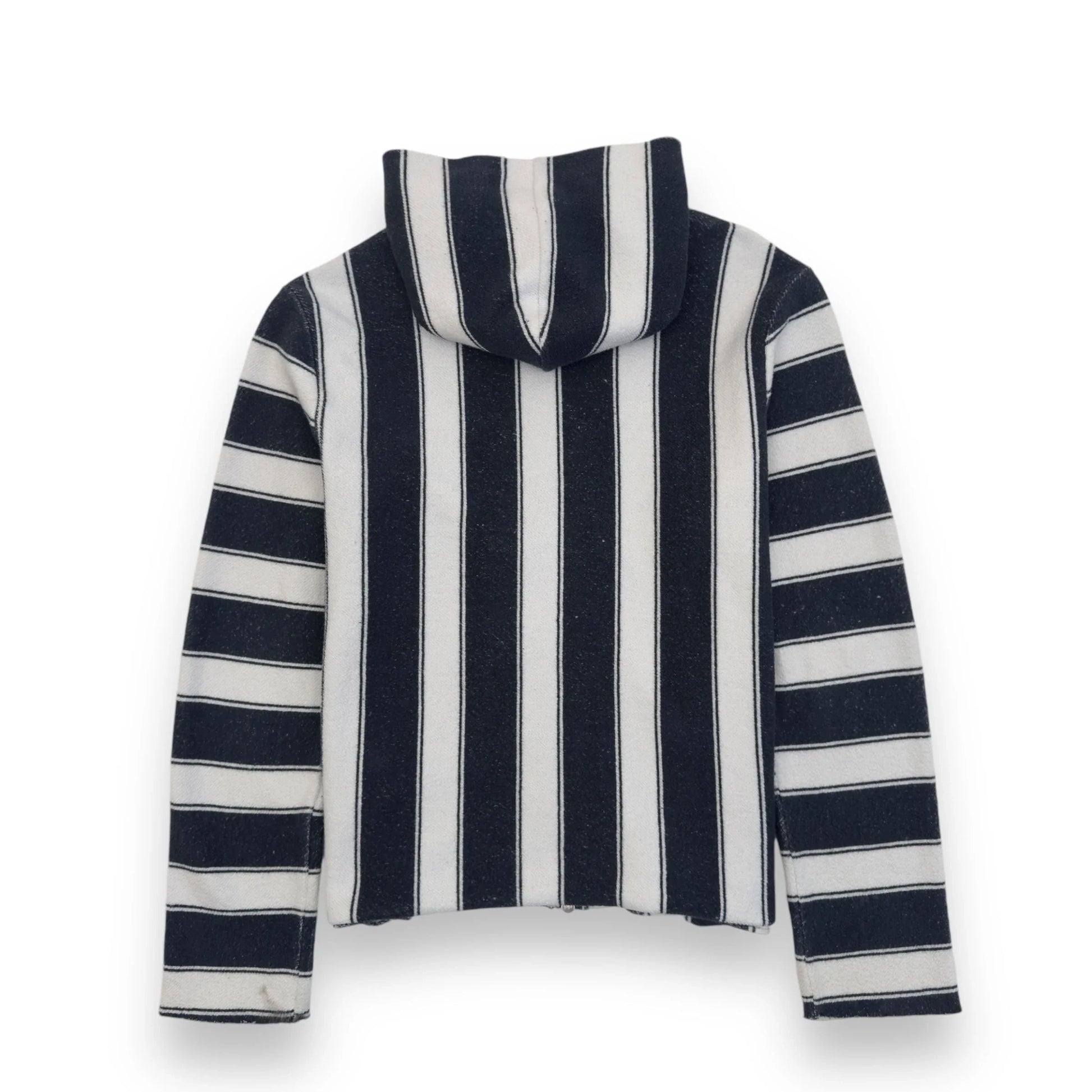 AMIRI BAJA STRIPED ZIP-UP HOODIE BLUE WHITE L – Known Source