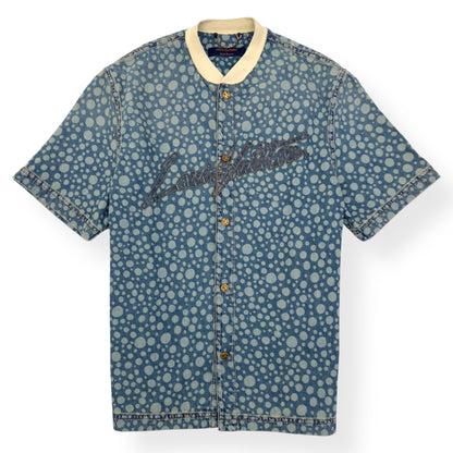 LOUIS VUITTON X YAYOI KUSAMA DOT BASEBALL SHIRT BLUE / WHITE L | Large, Blue