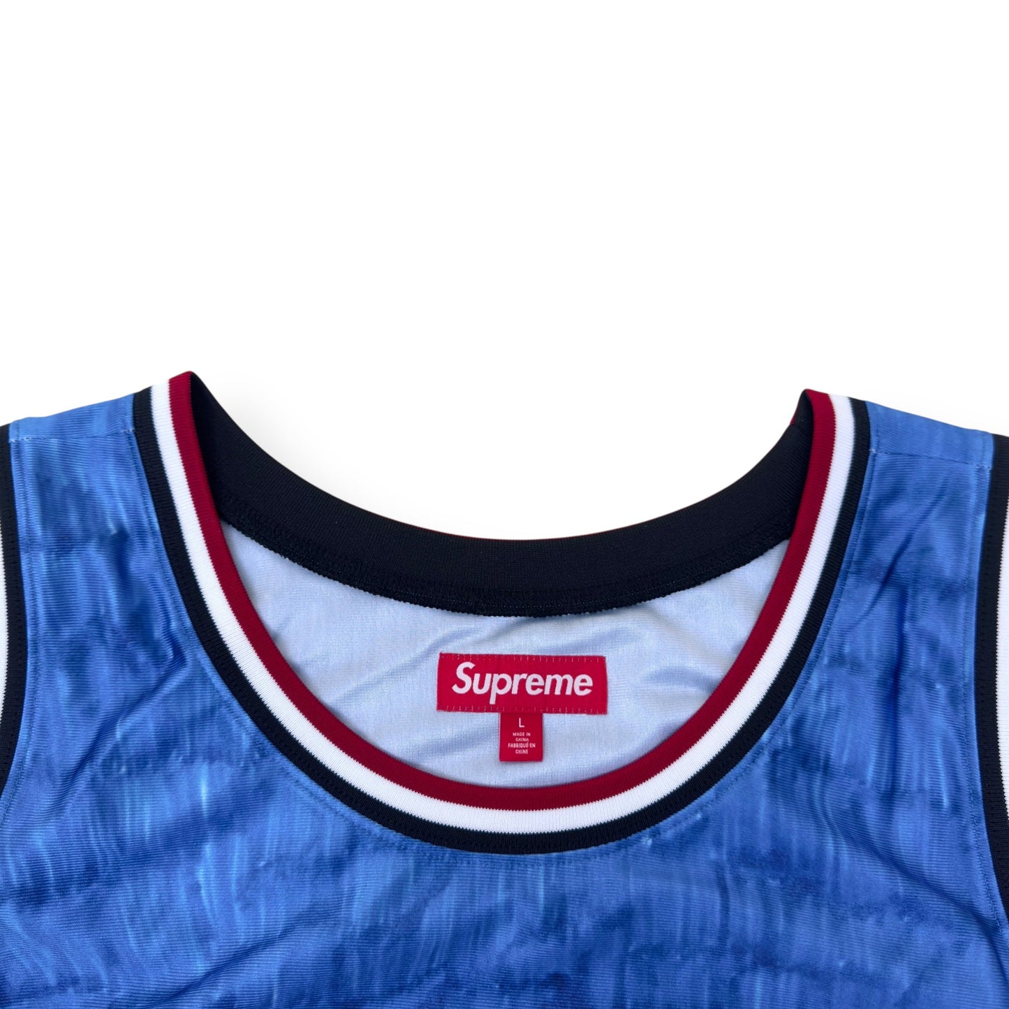 SUPREME MARKER BASKETBALL JERSEY VEST RED / BLUE / WHITE L | Large, Multicoloured