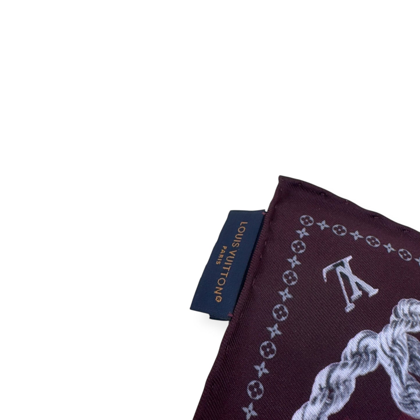 LOUIS VUITTON LV DYNASTY SILK BANDANA BURGUDNY | O/S, Burgundy