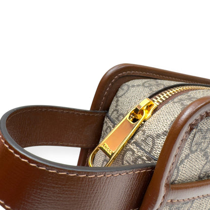 GUCCI GG INTERLOCKING G TRAVEL POUCH BROWN S | O/S, Brown
