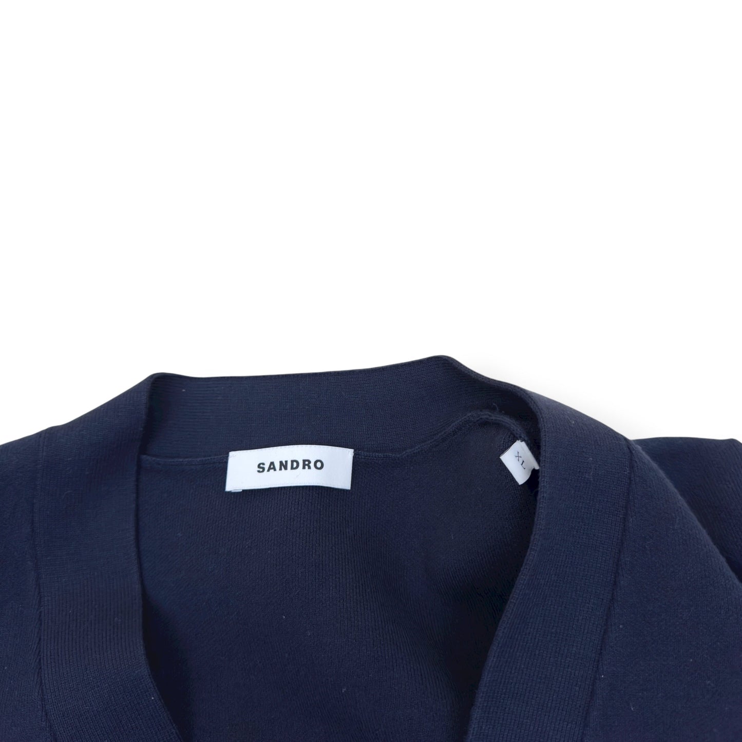 SANDRO PARIS FLOWER DETIAL CARDIGAN NAVY BLUE / WHITE XL | XL, Multicoloured