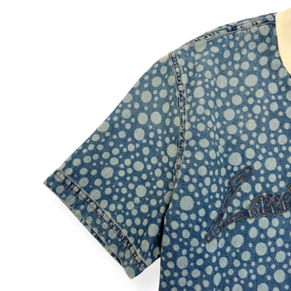 LOUIS VUITTON X YAYOI KUSAMA DOT BASEBALL SHIRT BLUE / WHITE L | Large, Blue