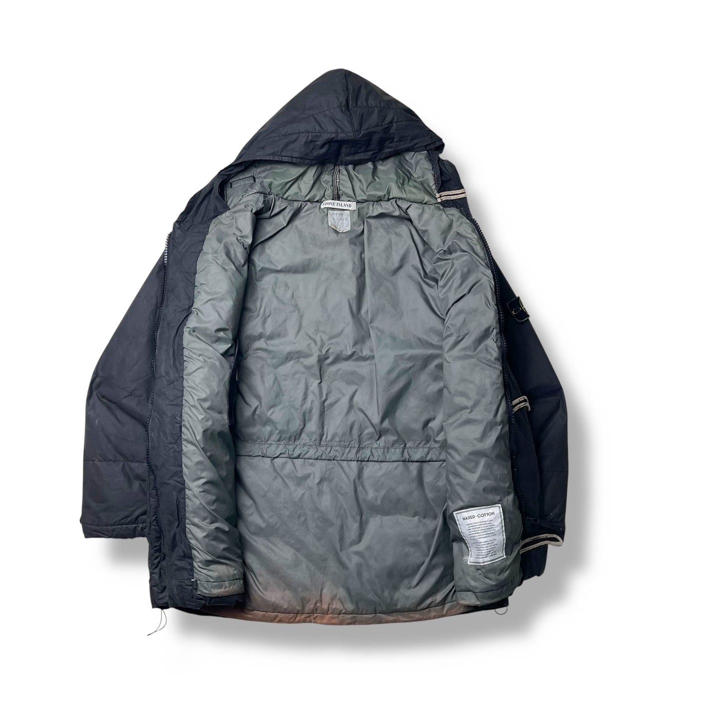 Vintage Stone Island Waxed Cotton Down Jacket (L)