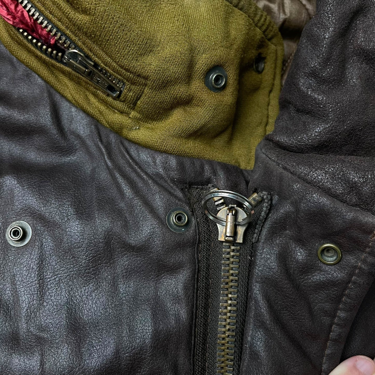 Vintage Boneville Navy Arctic Leather Jacket (S)