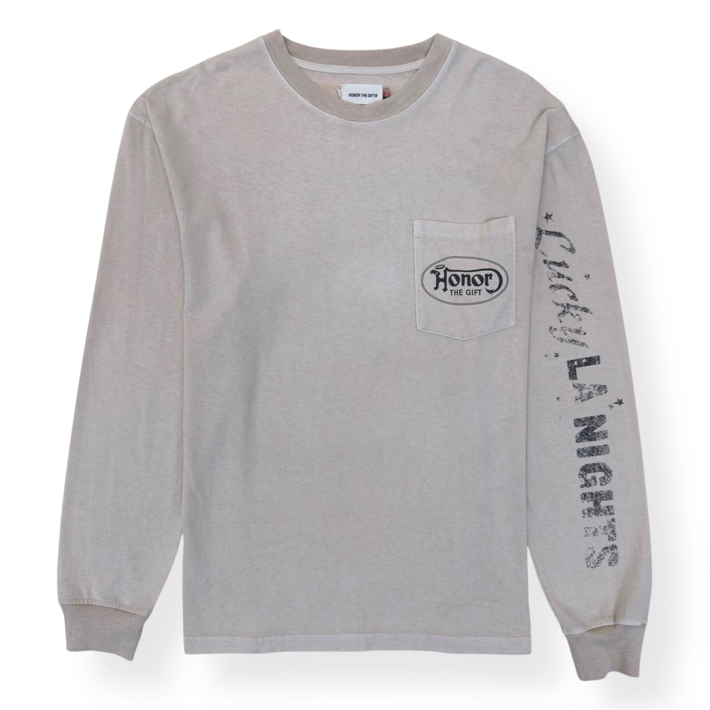 HONOR THE GIFT LUCKY HAND LONG-SLEEVE T-SHIRT CREAM L | Large, Cream