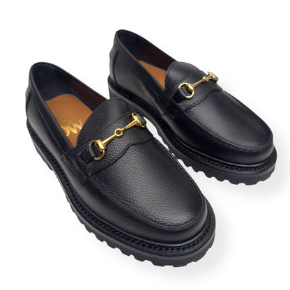 BLACKSTOCK & WEBER THE MASON HORSE BIT LOAFER ONYX US6.5 / UK5.5 | UK 5.5, Black