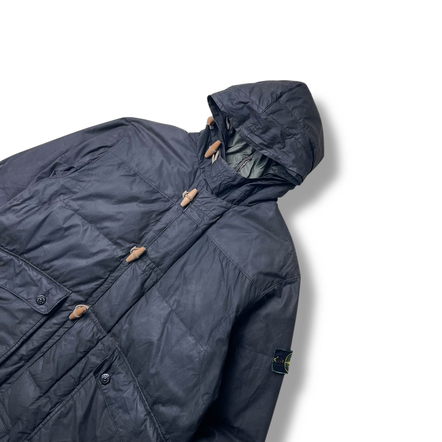 Vintage Stone Island Waxed Cotton Down Jacket (L)