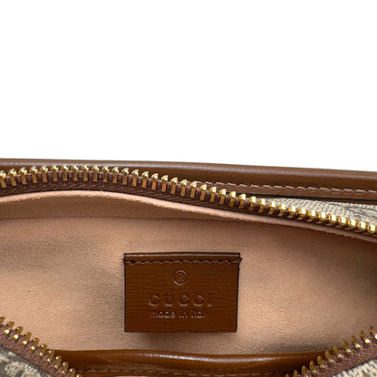 GUCCI GG INTERLOCKING G TRAVEL POUCH BROWN S | O/S, Brown