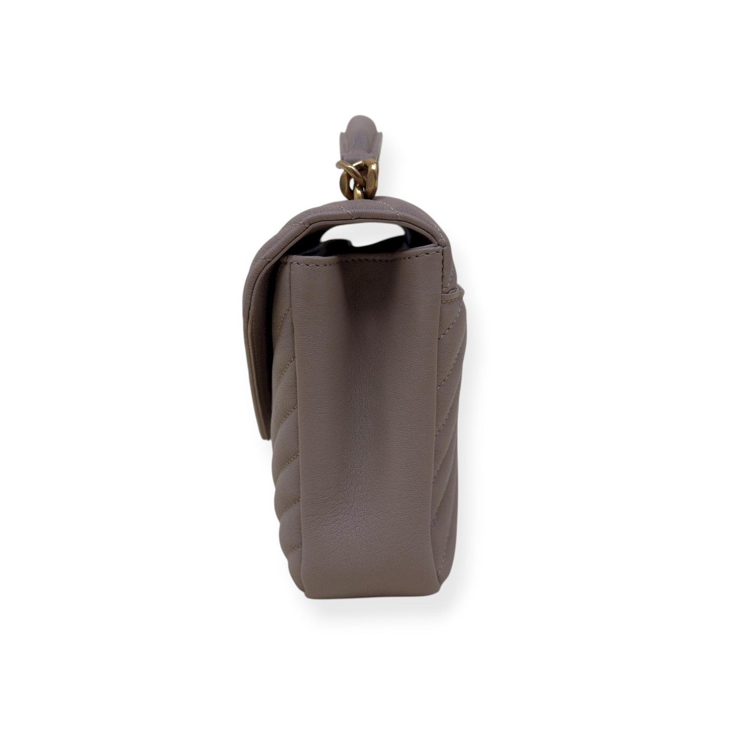 SAINT LAURENT COLLEGE LEATHER SHOULDER BAG BEIGE M | O/S, Beige